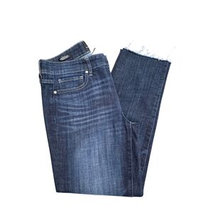 White House Black Market Dark Wash Cropped Jeans